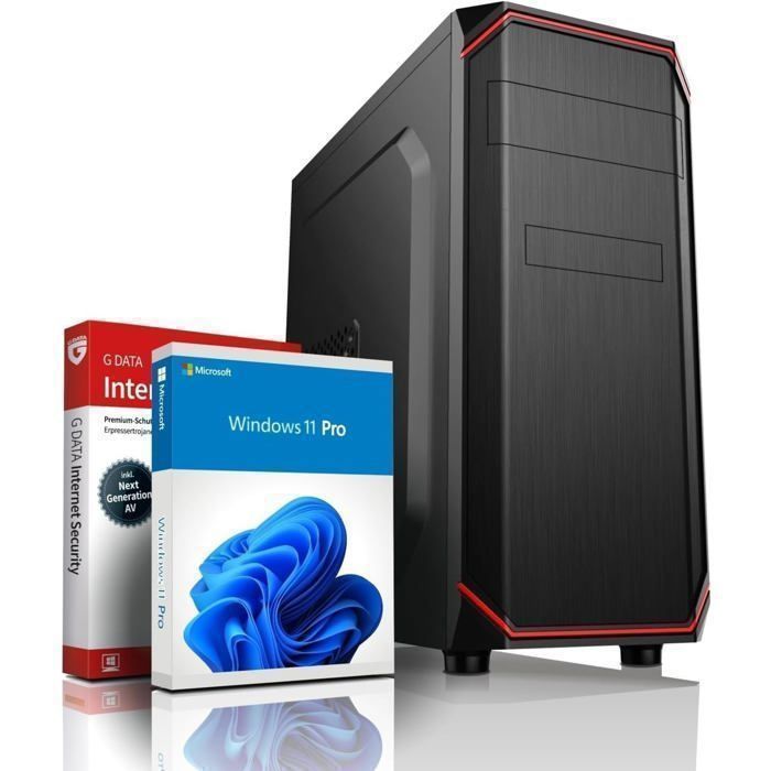 FRORDI Ryzen R5 3500X PC multimediale • Processore da 4,1 GHz • 16 GB di RAM • SSD da 512 GB • Windows 11 Pro