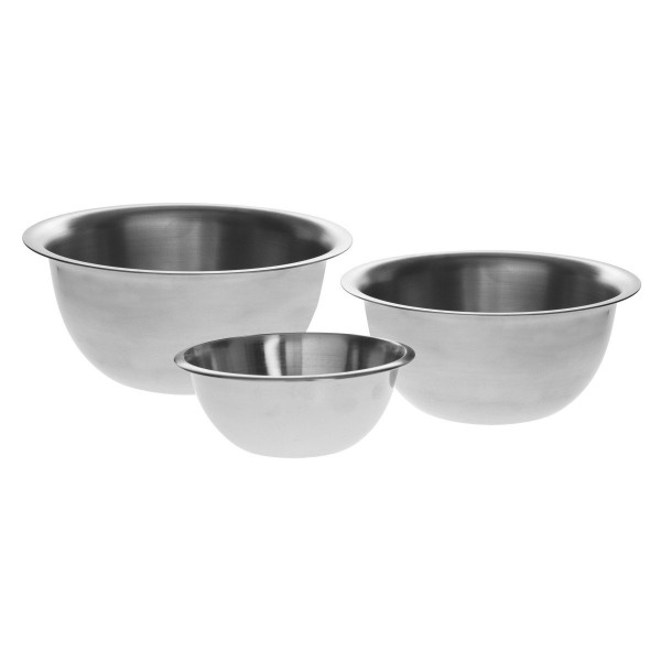 Zestaw 3 misek ze stali nierdzewnej, 1L, 2 L, 3,3 L