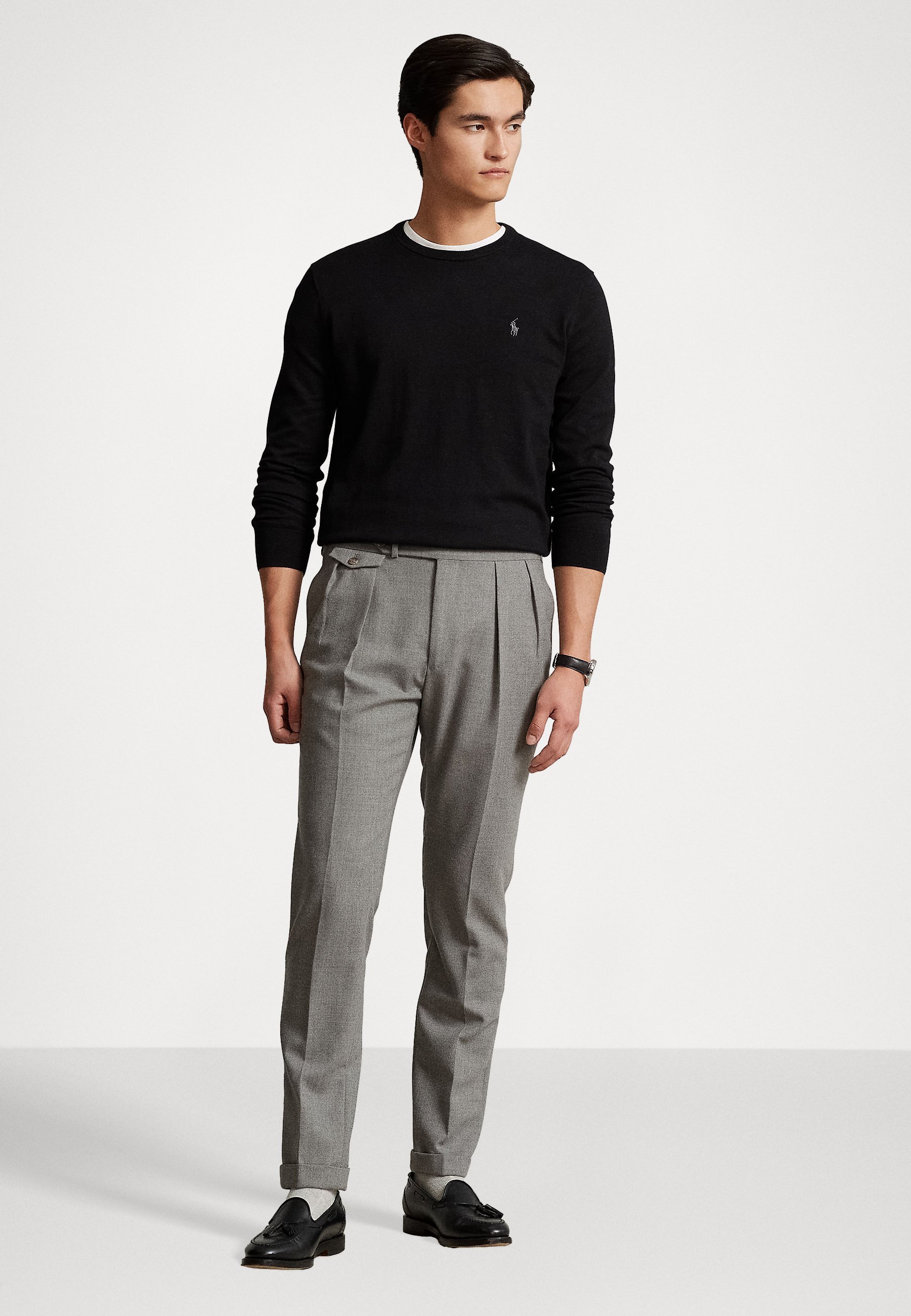 Pull Polo Ralph Lauren SLIM FIT noir
