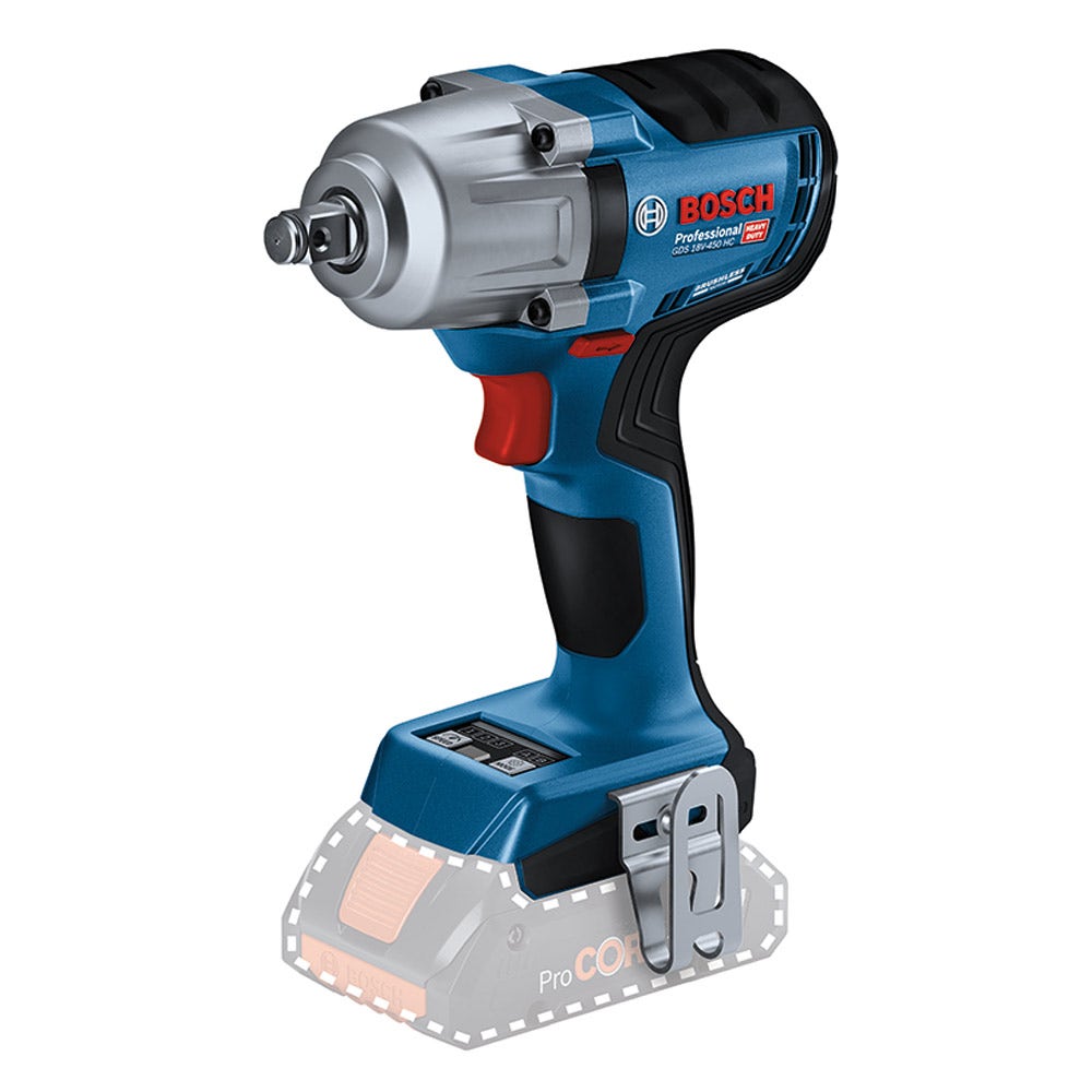Chave de impacto sem escova BOSCH 18 V 1/2 polegada Skin GDS 18 V-450 HC 06019K4000