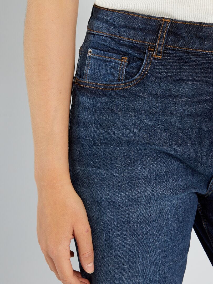 Normale pasvorm, hoge taille jeans - maat 34L - blauw