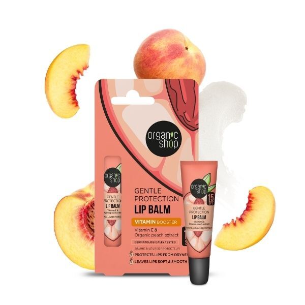 Balsamo labbra delicato con SPF 15 di Organic Shop, 10 ml