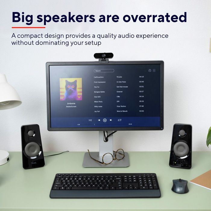Altavoz Trust Tytan 2.0 para PC, 36 W, conector de 3,5 mm, alimentación USB, para PC, portátil, tableta y smartphone.