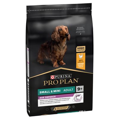 PURINA PRO PLAN Small & Mini Adult 9+ Age Defence - Huhn