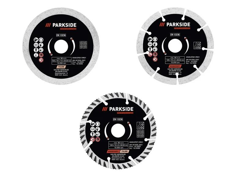 Disco de corte PARKSIDE PERFORMANCE®, Ø 125 mm