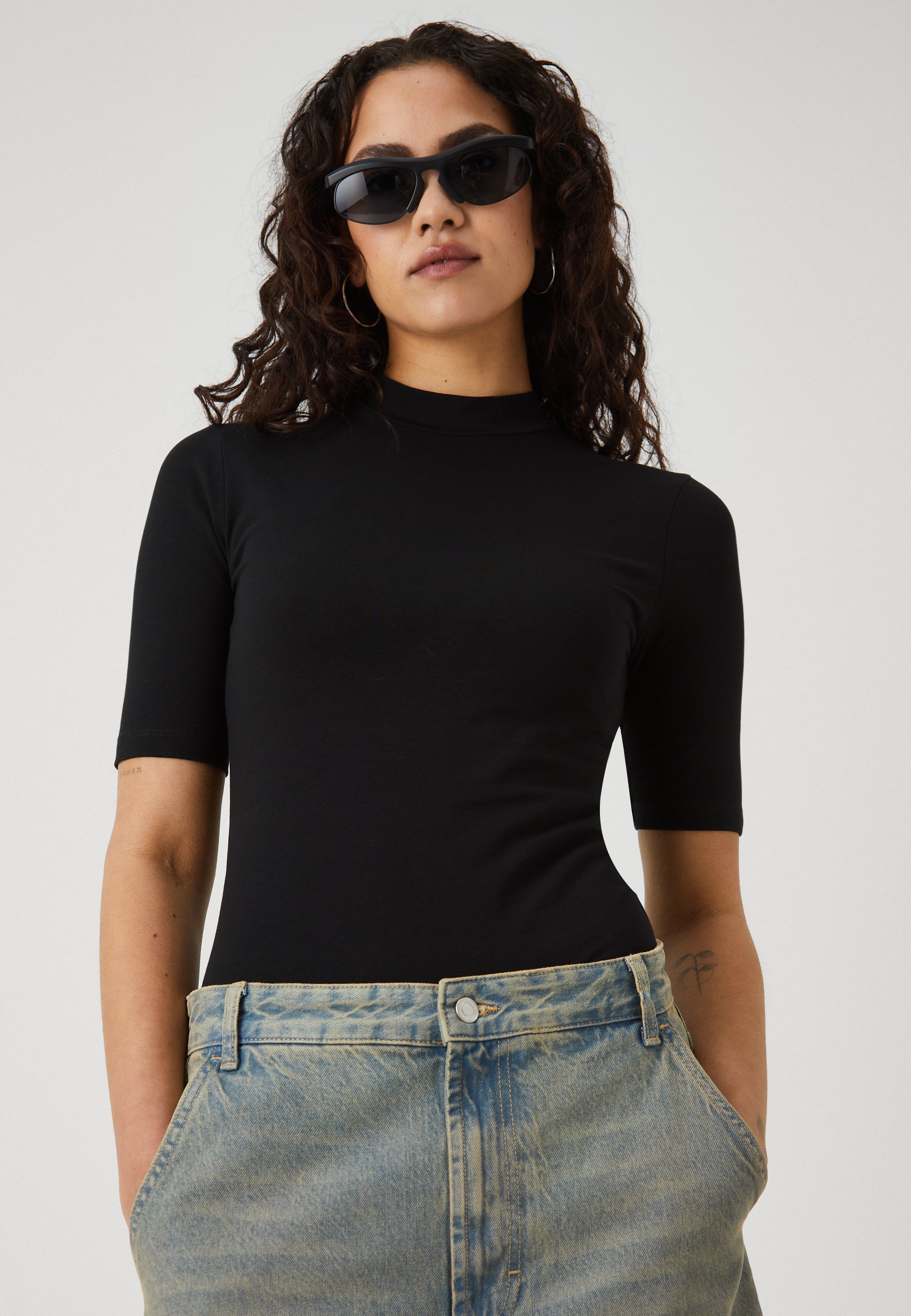 Even&Odd Tall 2-pack - Basic T-shirt - wit/zwart