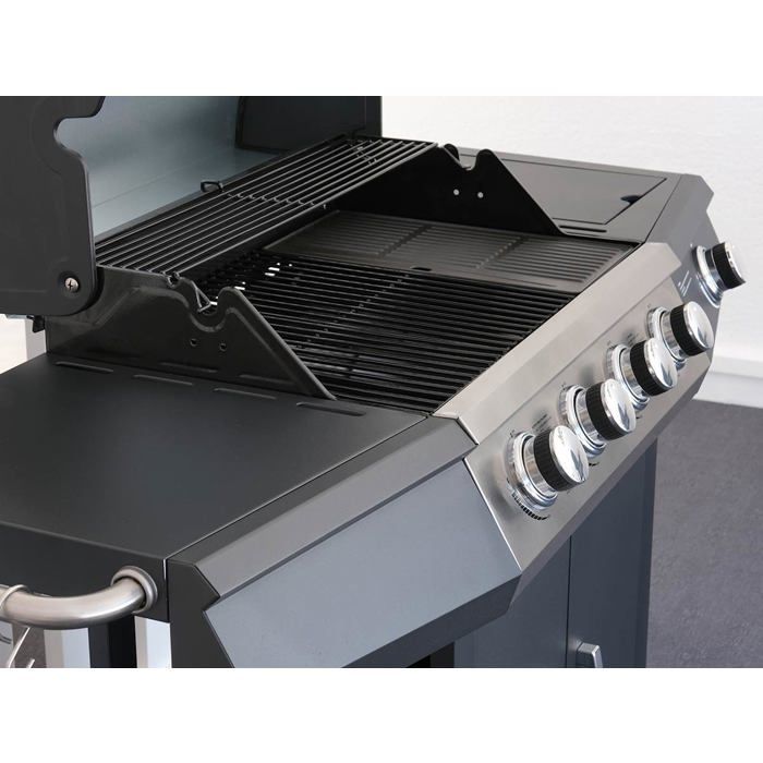 Barbacoa de gas Piretto de 4 quemadores + 1 quemador lateral - Jardideco