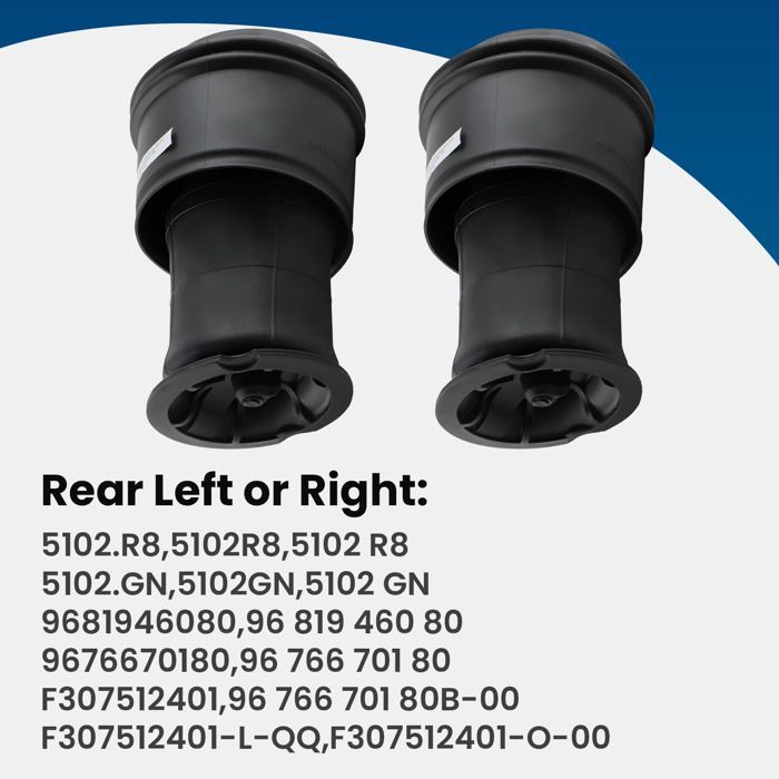 2x Achtervering luchtvering schokdemper voor C4 Picasso & Grand C4 Picasso 5102R8 5102GN 5102.R8 9681946080