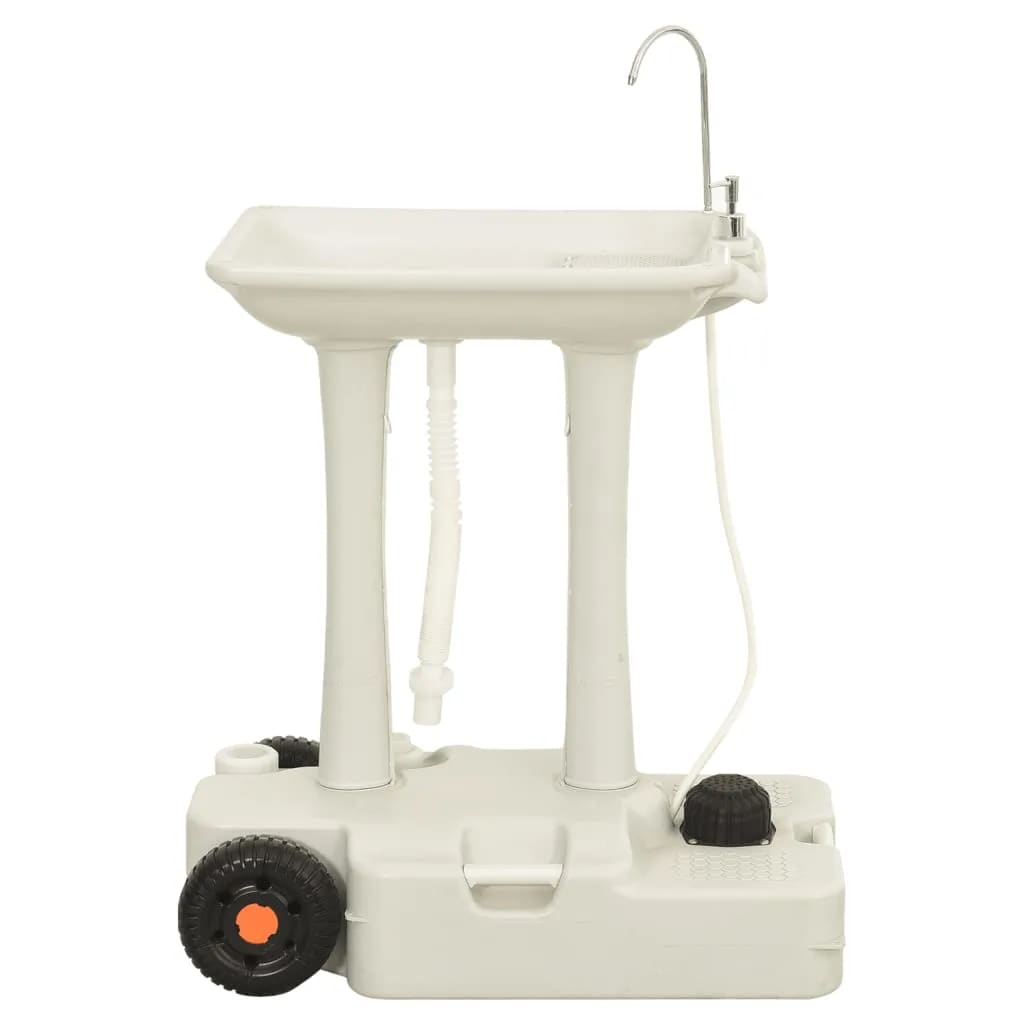  Toilettes de camping avec réservoir d'eau et roues vidaxl