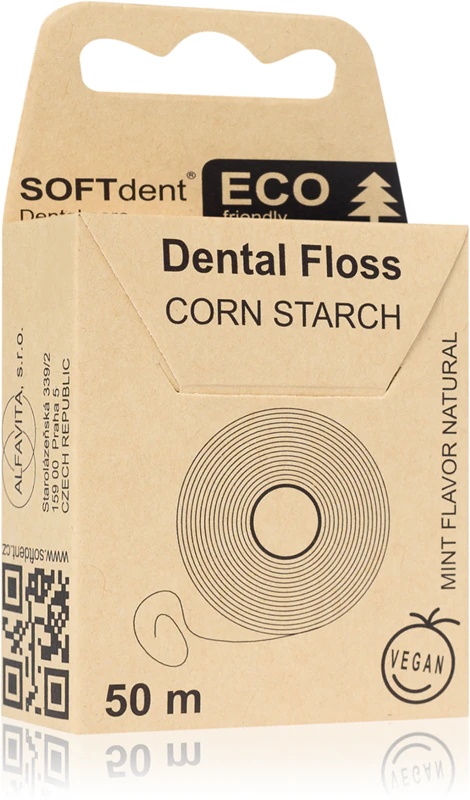 SOFTdent ECO kukurūzas cietes zobu diegs