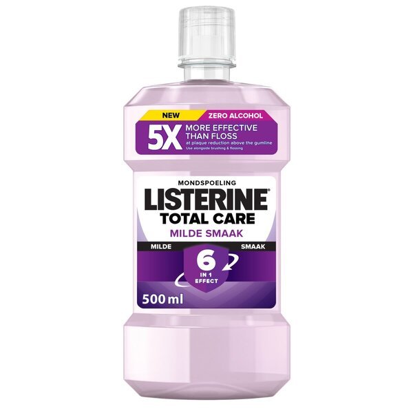 Listerine Total Care tečnost za ispiranje usta blagog okusa 500ml - bez alkohola