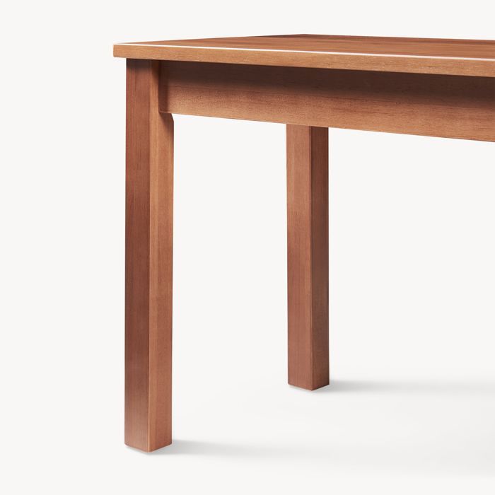 Banco de comedor Trerunulu de 100 x 35 x 45 cm con efecto nogal.