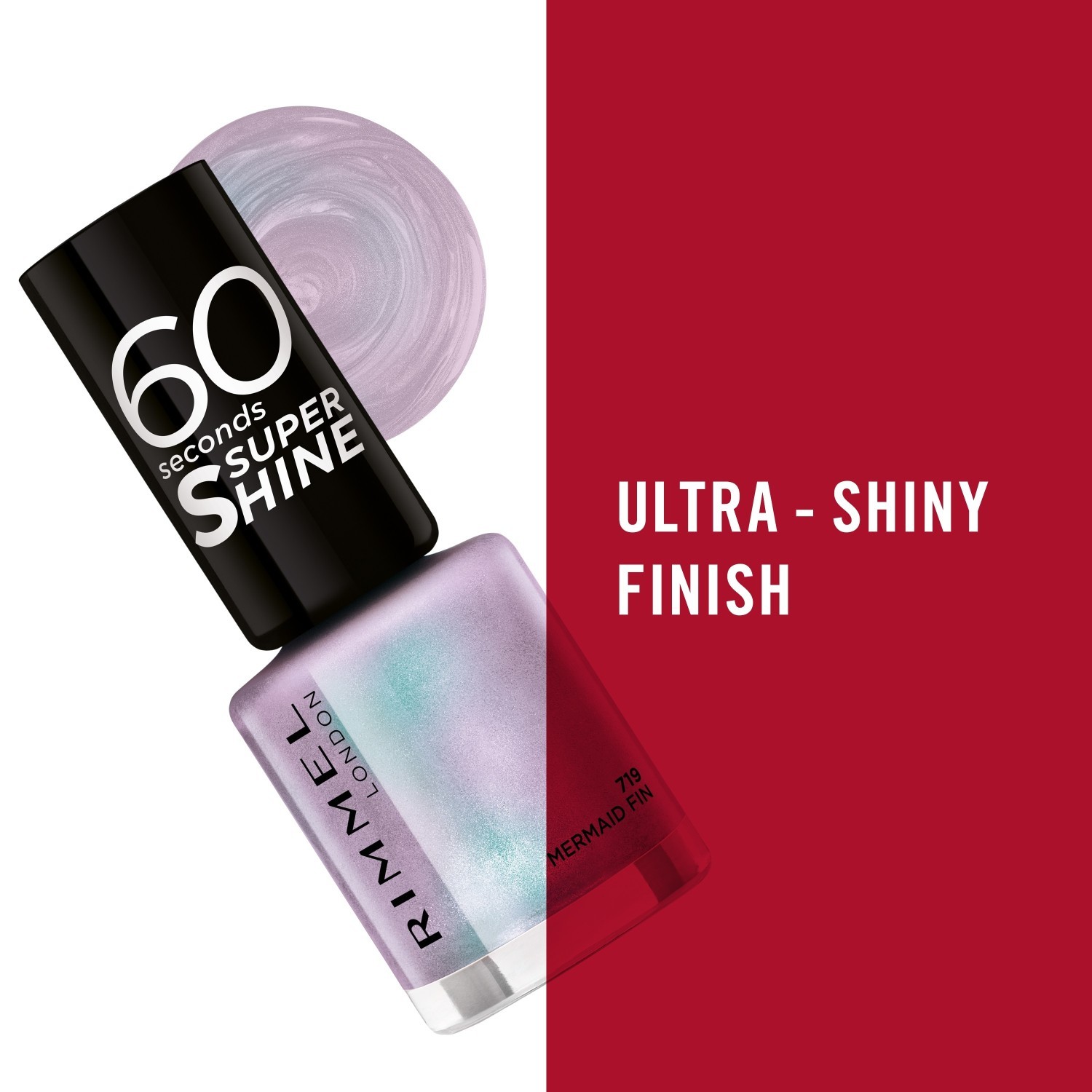 Rimmel London Nagellack 60 Seconds Super Shine Color Block lak za nokte - 8 ml