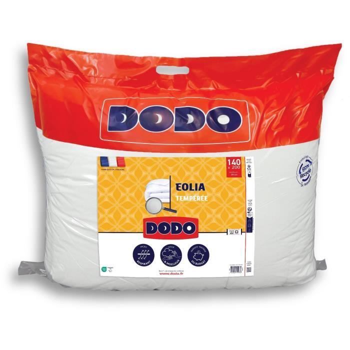 DODO - Edredón de peso medio 300 g/m² - EOLIA - 140 x 200 cm - Blanco
