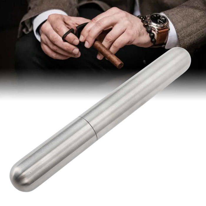 Tubo para cigarrillos SURENHAP Voyage, tubo para cigarrillos Voyager, tubo de acero inoxidable con decoración única.