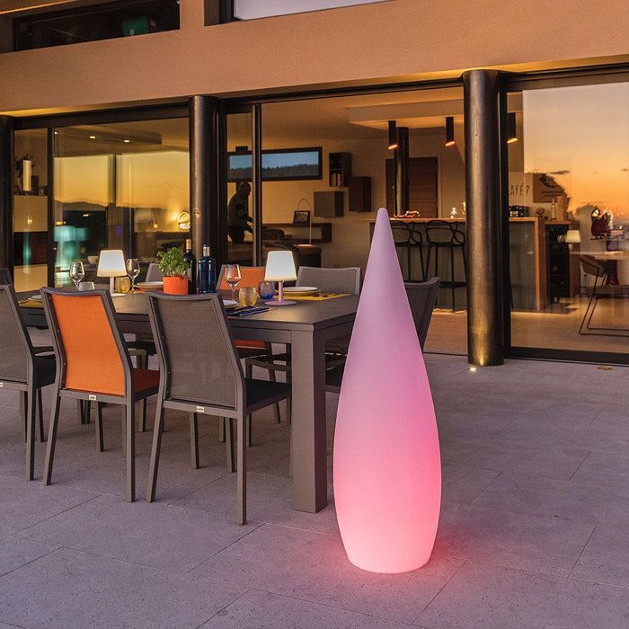 Lampadaire d'extérieur sans fil CLASSY RGB H120cm