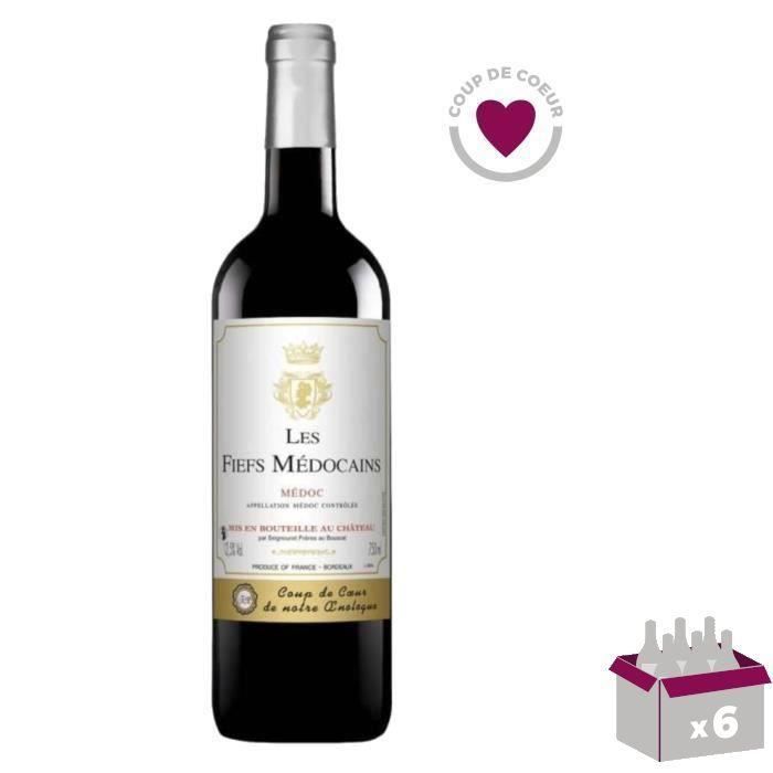 Les Fiefs Médocains Médoc - Vin rouge de Bordeaux 2022 x6