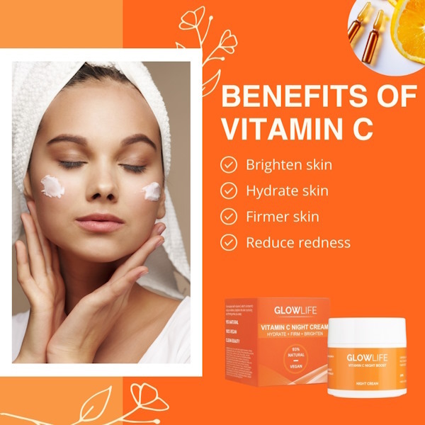 Glowlife C-vitaminos éjszakai krém 50ml