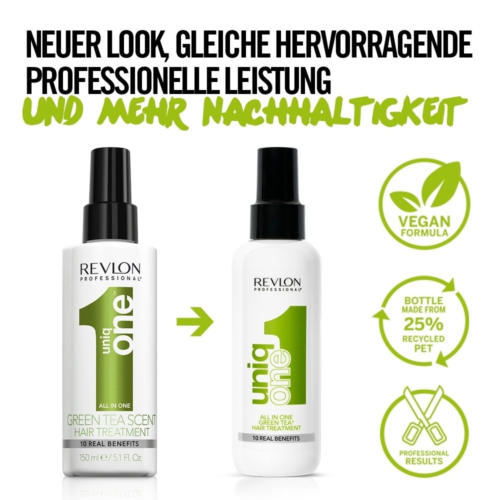 Revlon Professional UniqOne nenoskalojams matu kondicionieris ar zaļās tējas aromātu – 150 ml