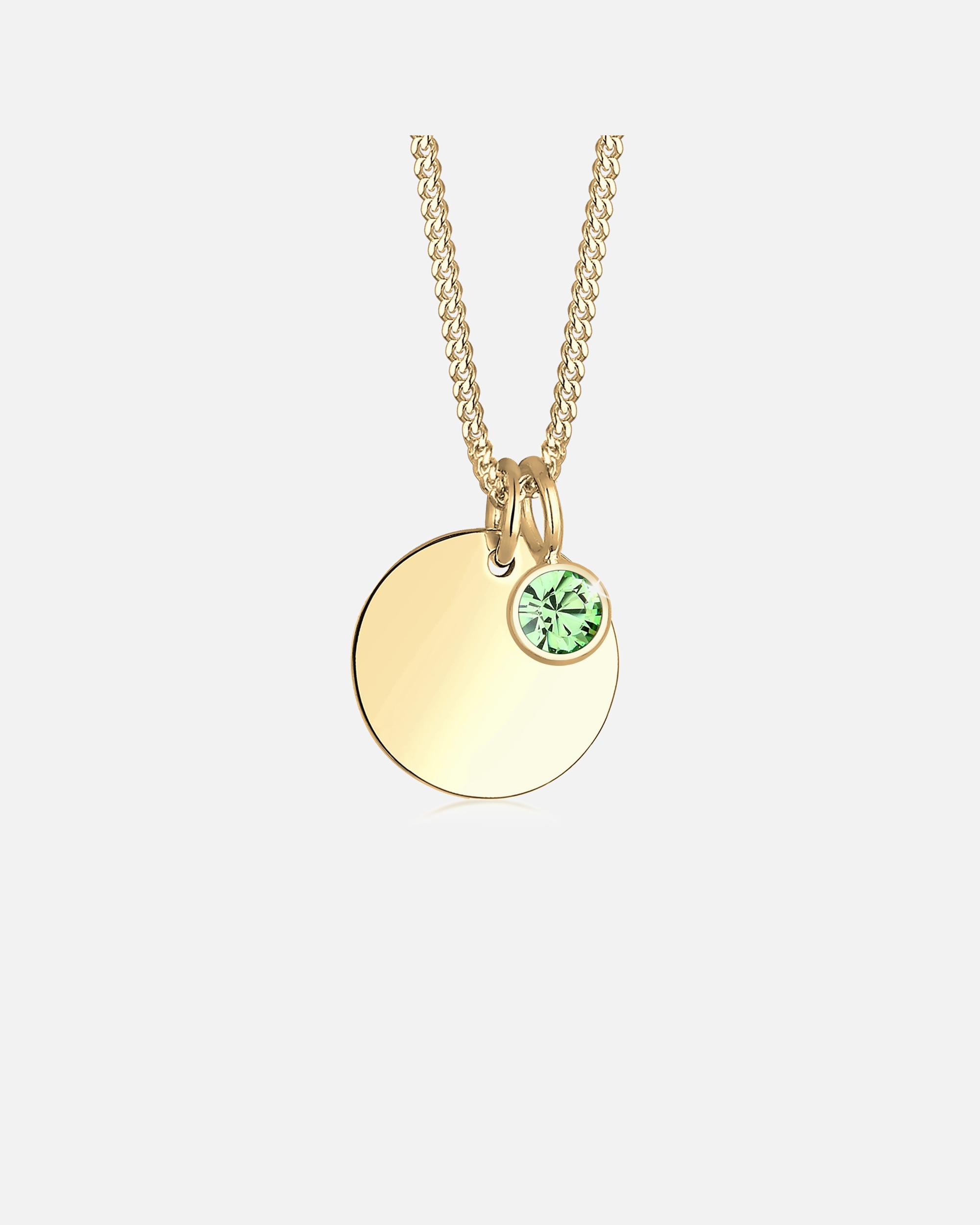 Elli Femme Pendentif Pierre de Naissance Fevrier de Cristal - (925/1000) Argent