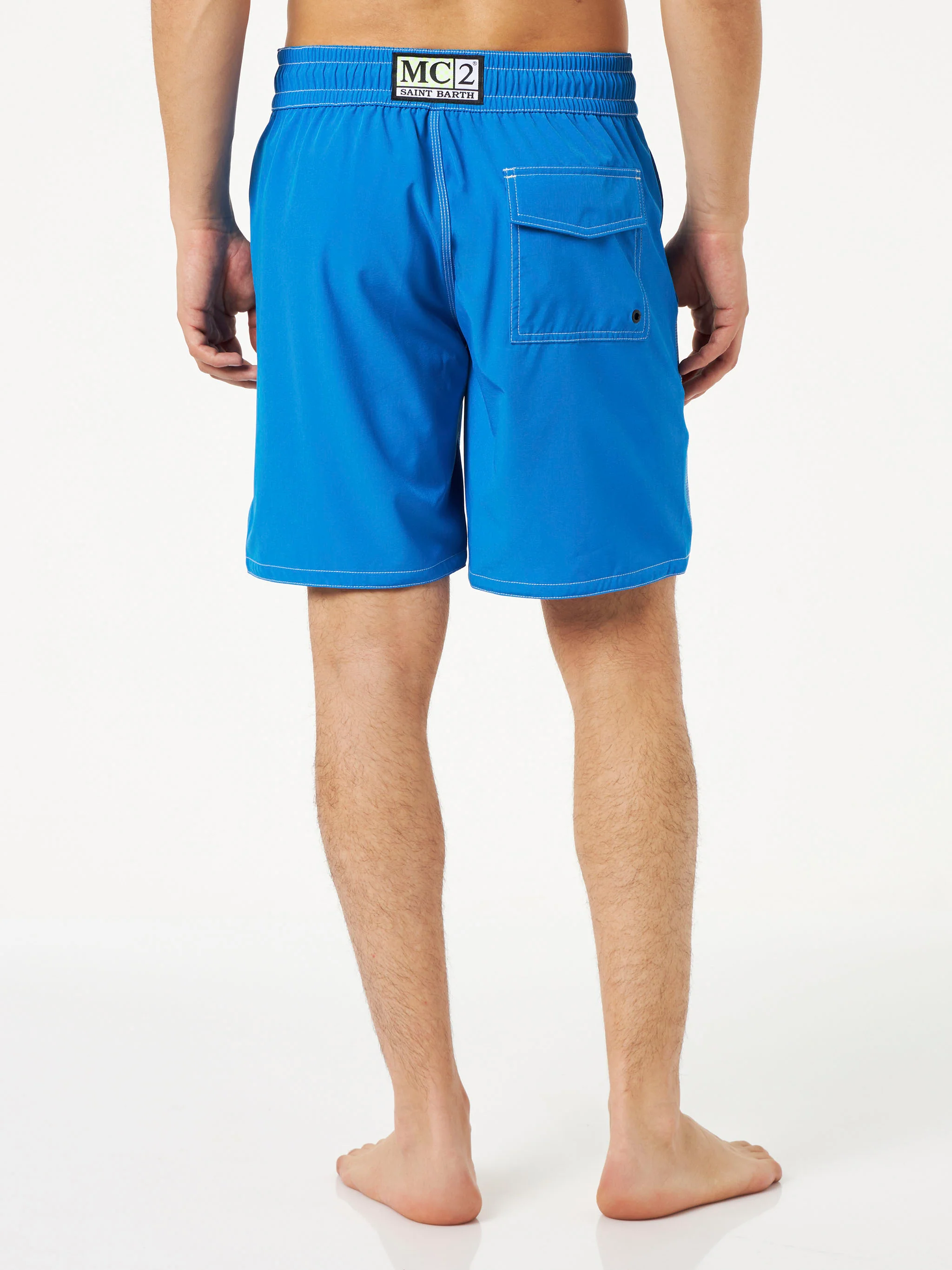 Heren surfzwempak, comfortabel en elastisch, bluette