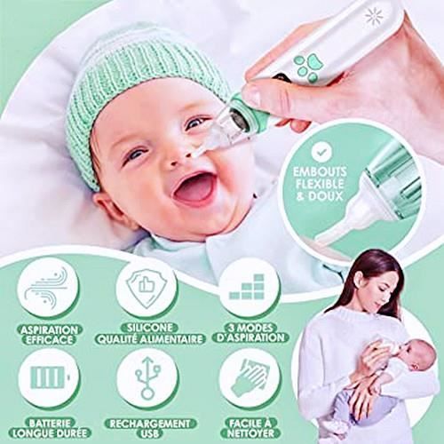 Aspiratore nasale elettrico per neonati, pulitore nasale automatico e confortevole per adulti e bambini, economico per raffreddori e naso chiuso