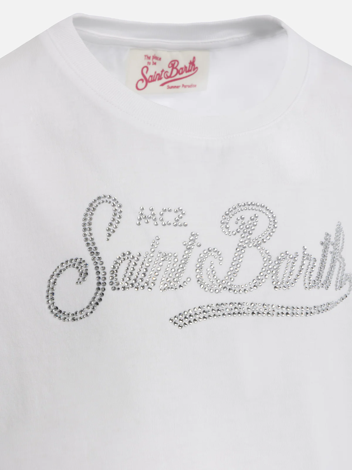 Elly meisjes T-shirt met ronde hals van katoenen jersey met st-borduurwerk