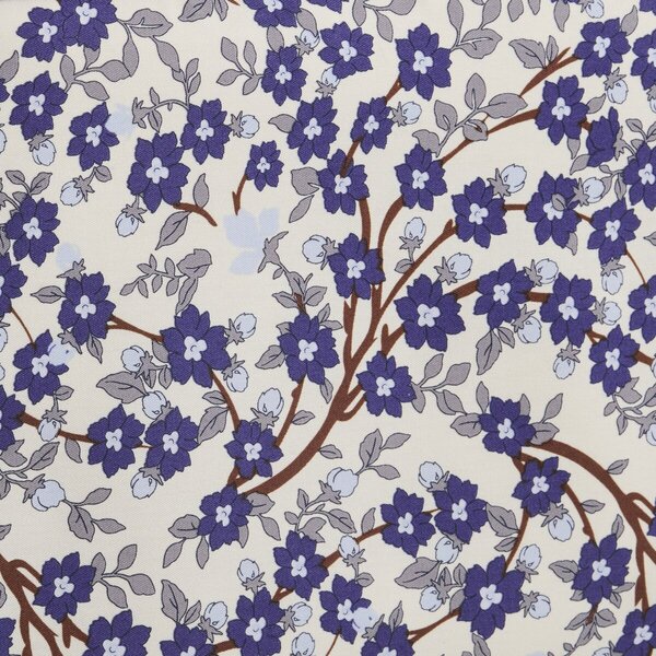 Kruidvat Toiletry Bag with Floral Print<br>blue, white