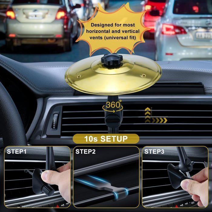 2 Pieces Mini Car Cymbals, Car Crash Cymbals Air Vent, Car Drum Cymbals for Music Lovers (Gold)