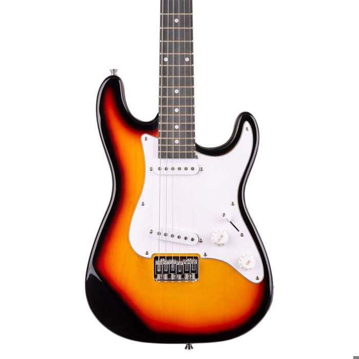 MAX GigKit Junior 3/4 Sunburst E-Gitarre für Kinder mit 20-Watt-Verstärker