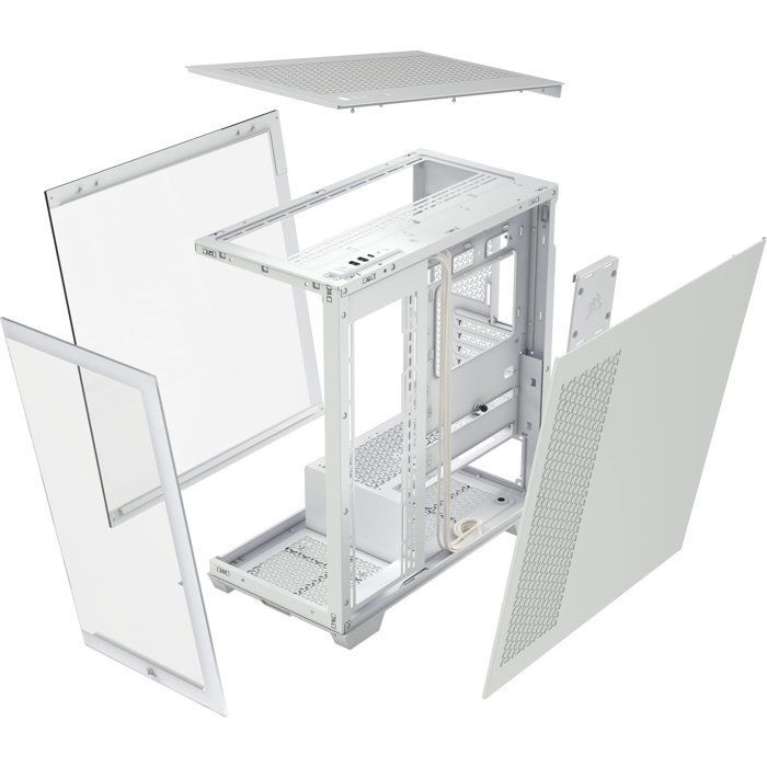 Case per PC - CORSAIR - Mid-Tower 3500X con pannello in vetro temperato - 17 cm - Bianco