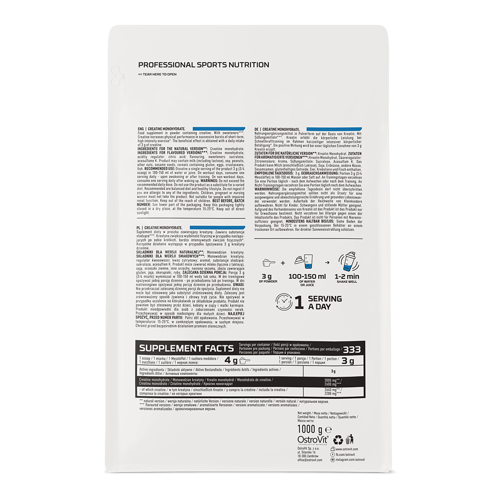 OstroVit Kreatin Monohydrat