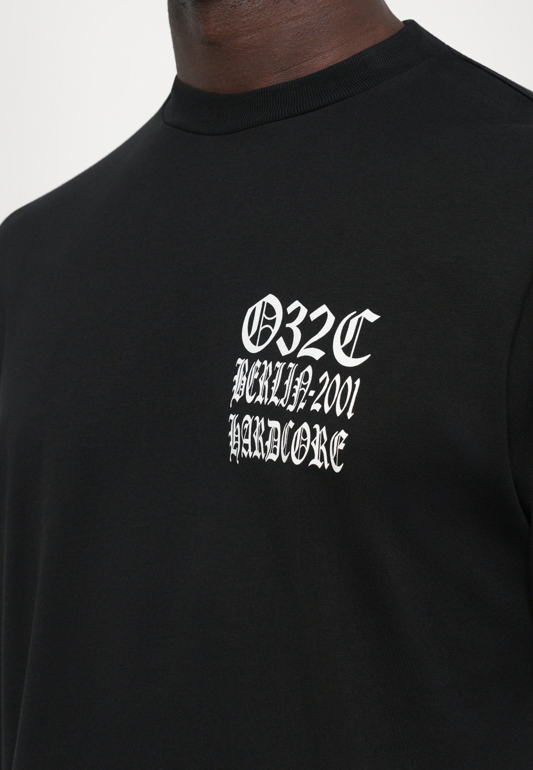032c EXKLUZÍVNY HARDCORE LONGLSEEVE UNISEX - Top s dlhým rukávom - čierny