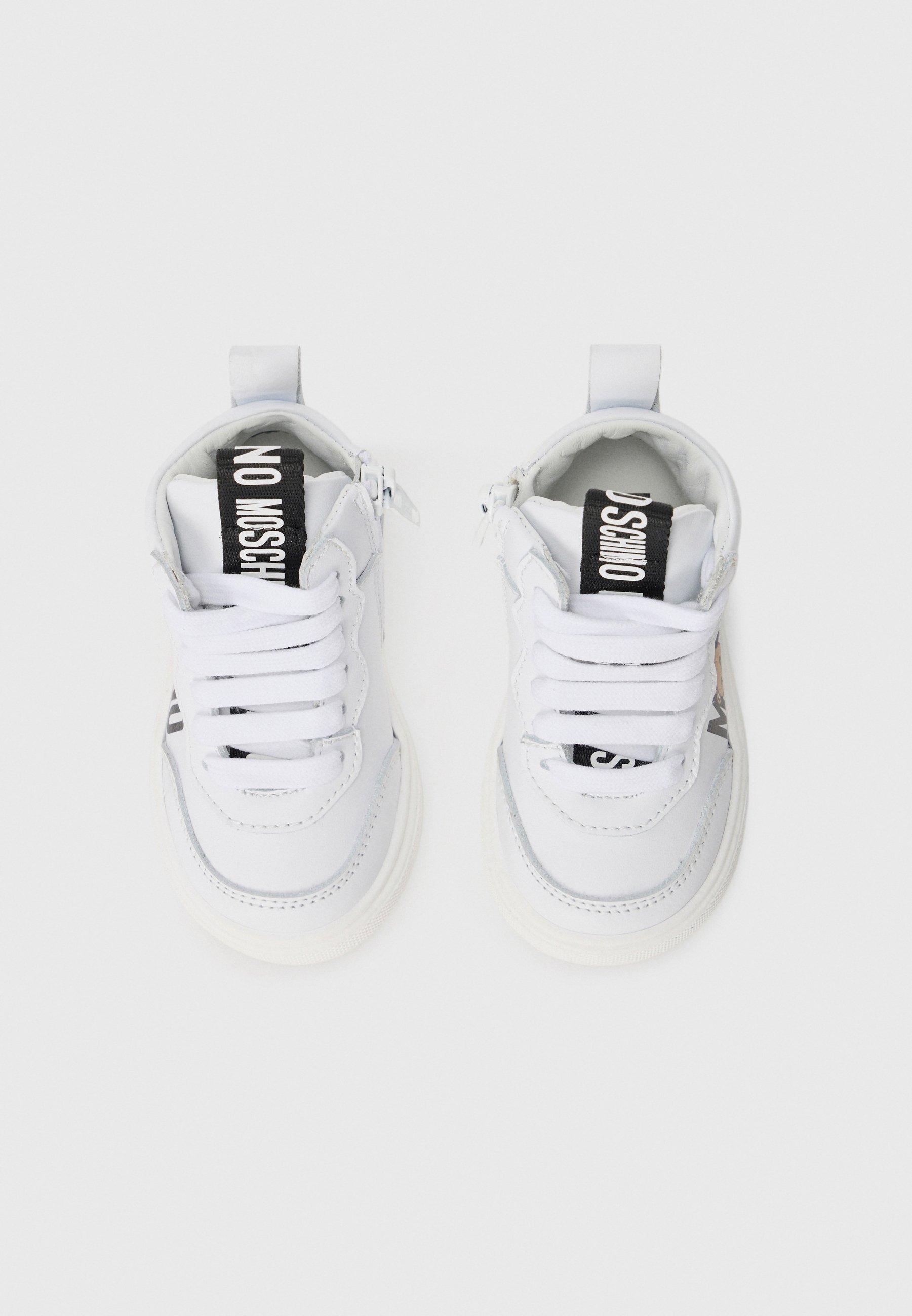 MOSCHINO UNISEX - Scarpe da ginnastica alte - bianco/nero