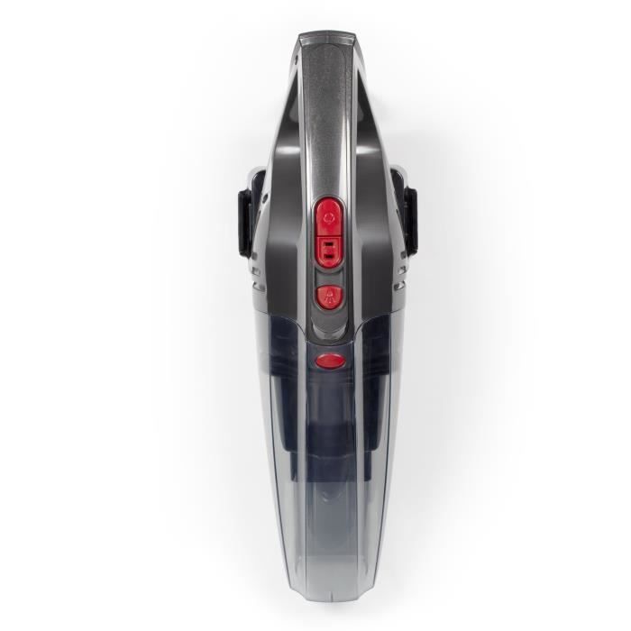 Aspirateur à main eau et poussières - LIVOO - DOH137R - 70 W - 2 en 1 - Filtre lavable - Réservoir 150 / 550 ml - Gris / Rouge