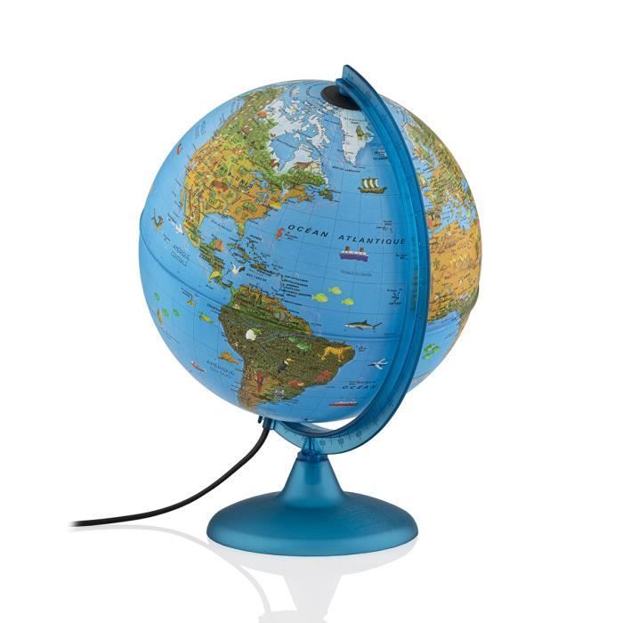 Globo iluminado ARCA de 25 cm com ilustrações para crianças - TECNODIDATTICA