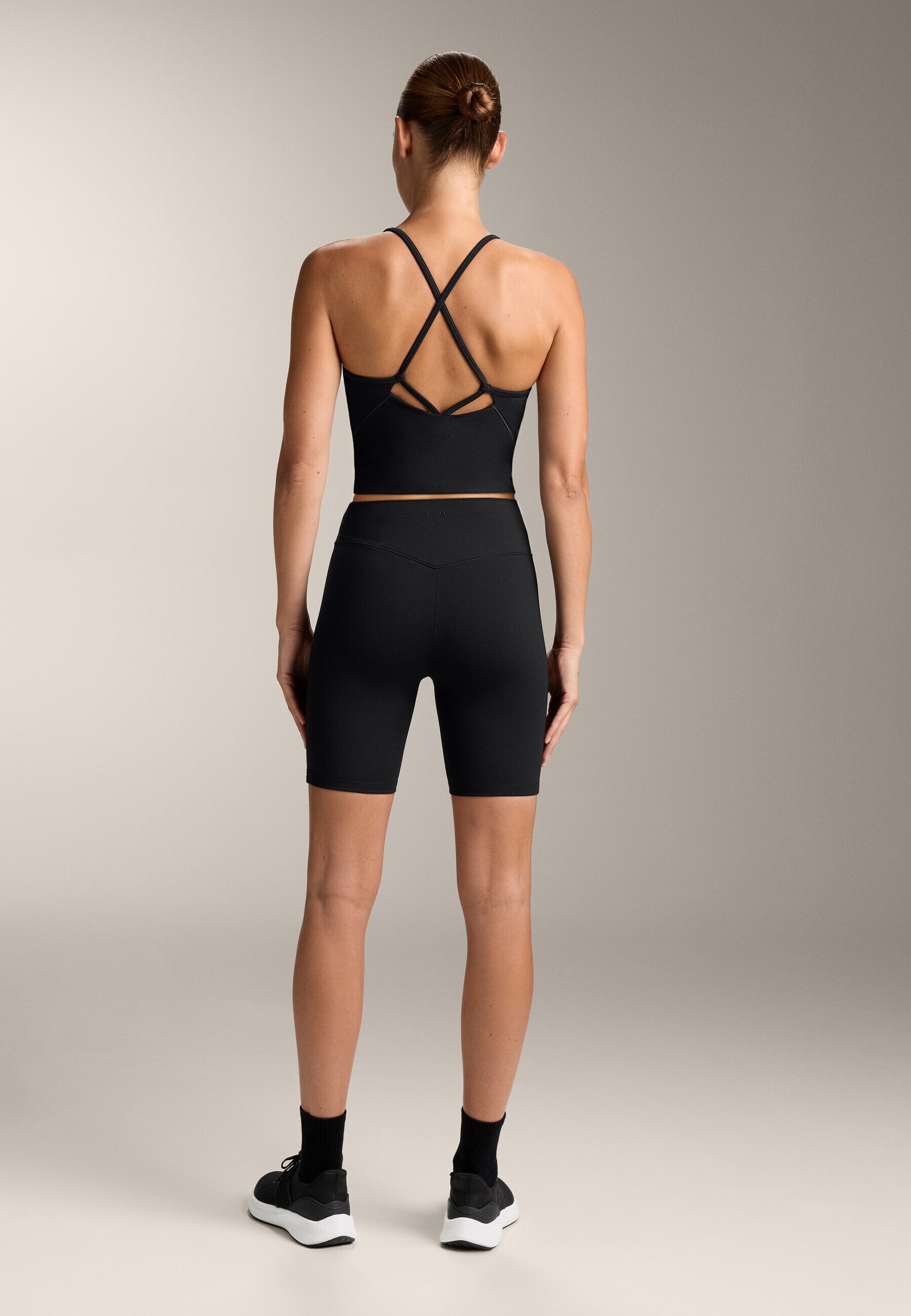 OYSHO EVERMOVE 20CM BIKER - Leggings - zwart