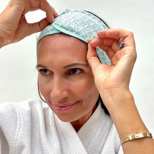 Popmask Mikrofaser-Spa-Stirnband – Grün