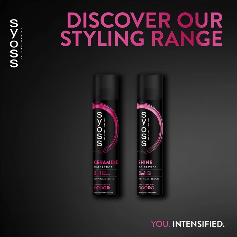 Syoss Ceramide Hairspray лак за косу са веома јаким држањем