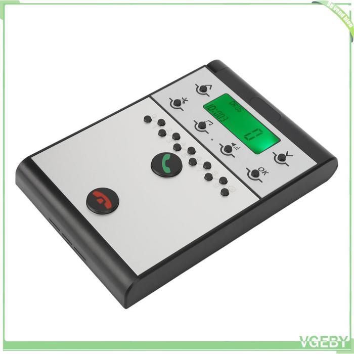 Interphone sans fil - FAFEICY - Modèle 2 km - Communication en temps réel - Écran LED clair - Son cristallin