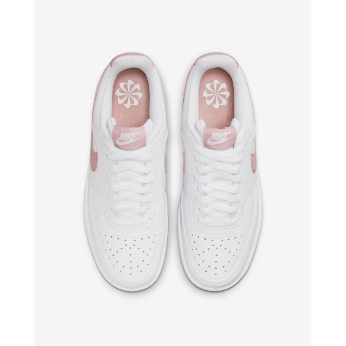 Zapatos de mujer - NIKE - COURT VISION LO - Blanco/Rosa - Comodidad para el día a día - Estilo urbano