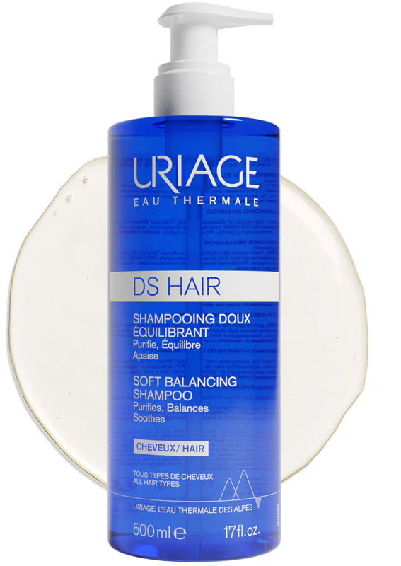 Uriage DS HAIR Shampoo Suave e Equilibrante para pele sensível