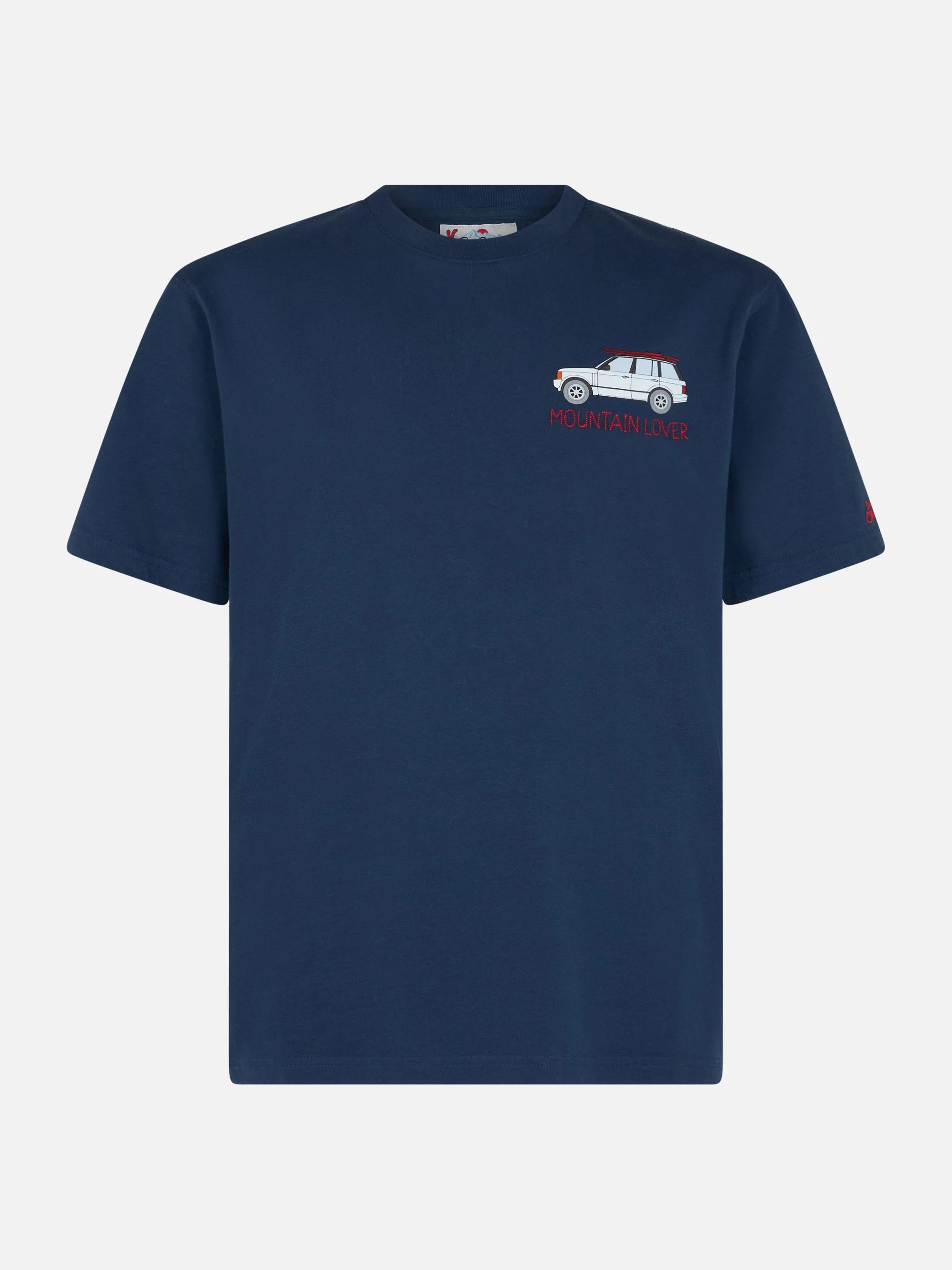 T-shirt Arnott pour homme en coton épais avec broderie « Amoureux de la montagne »