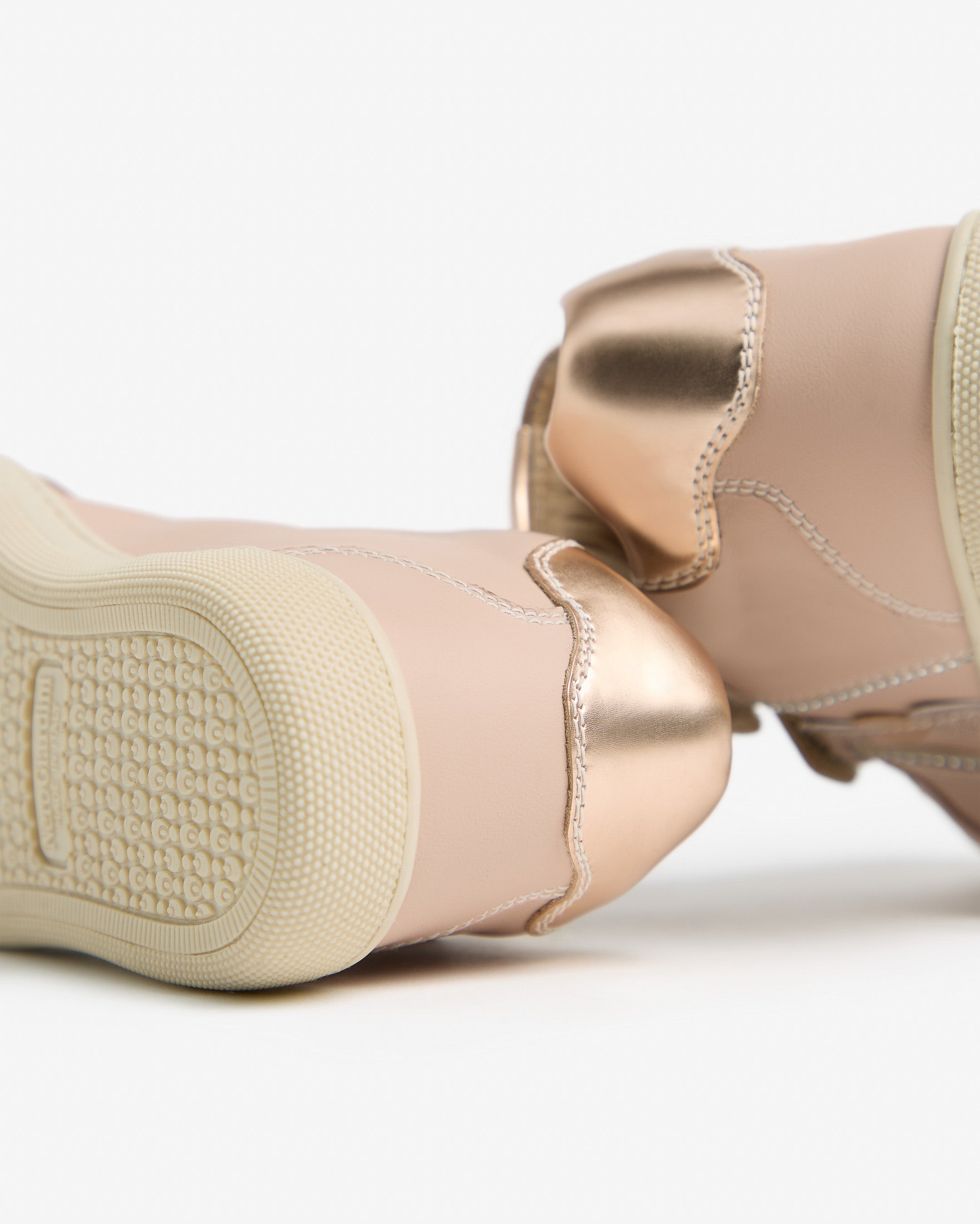  Baskets Junior pour filles en cuir et matière technique