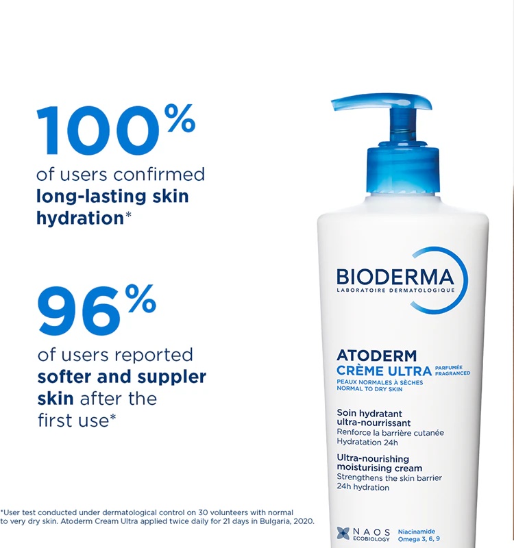 „Bioderma Atoderm Créme Ultra Nourishing“ kūno kremas normaliai, sausai ir jautriai odai, su kvapu