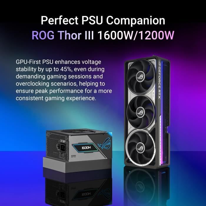 Carte graphique - ASUS - ROG Astral RTX 5080 - 16 Go GDDR7 - DLSS 4 - Dual HDMI/Tri DisplayPort