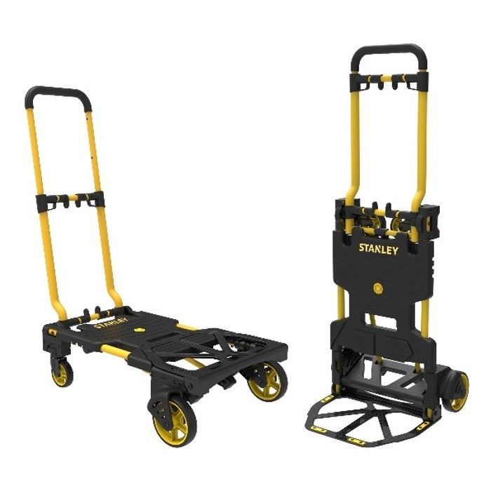 Carro plegable - STANLEY - Stanley 2 en 1 - Capacidad de carga de 137 kg - Compacto y ligero - Acero