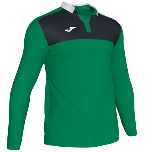 Polo Manga Larga Joma Winner Ii Verde Negro
