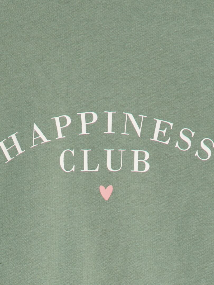 Camiseta abullonada de manga larga - VERDE
