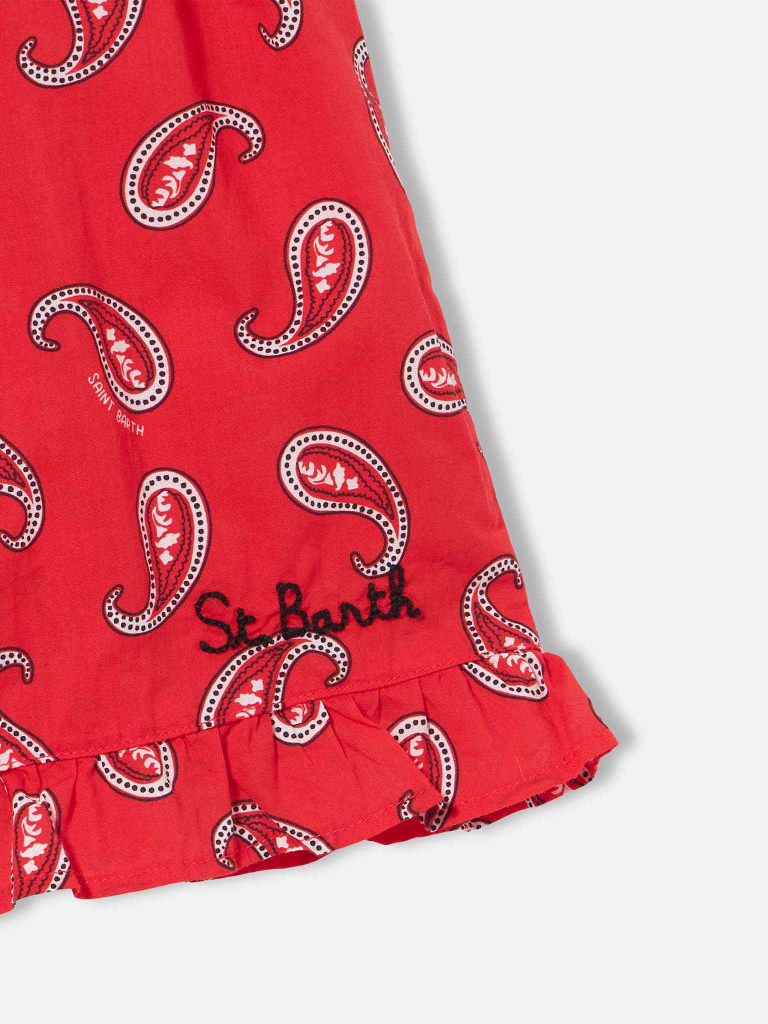 Baby pige heldragt med paisley-print